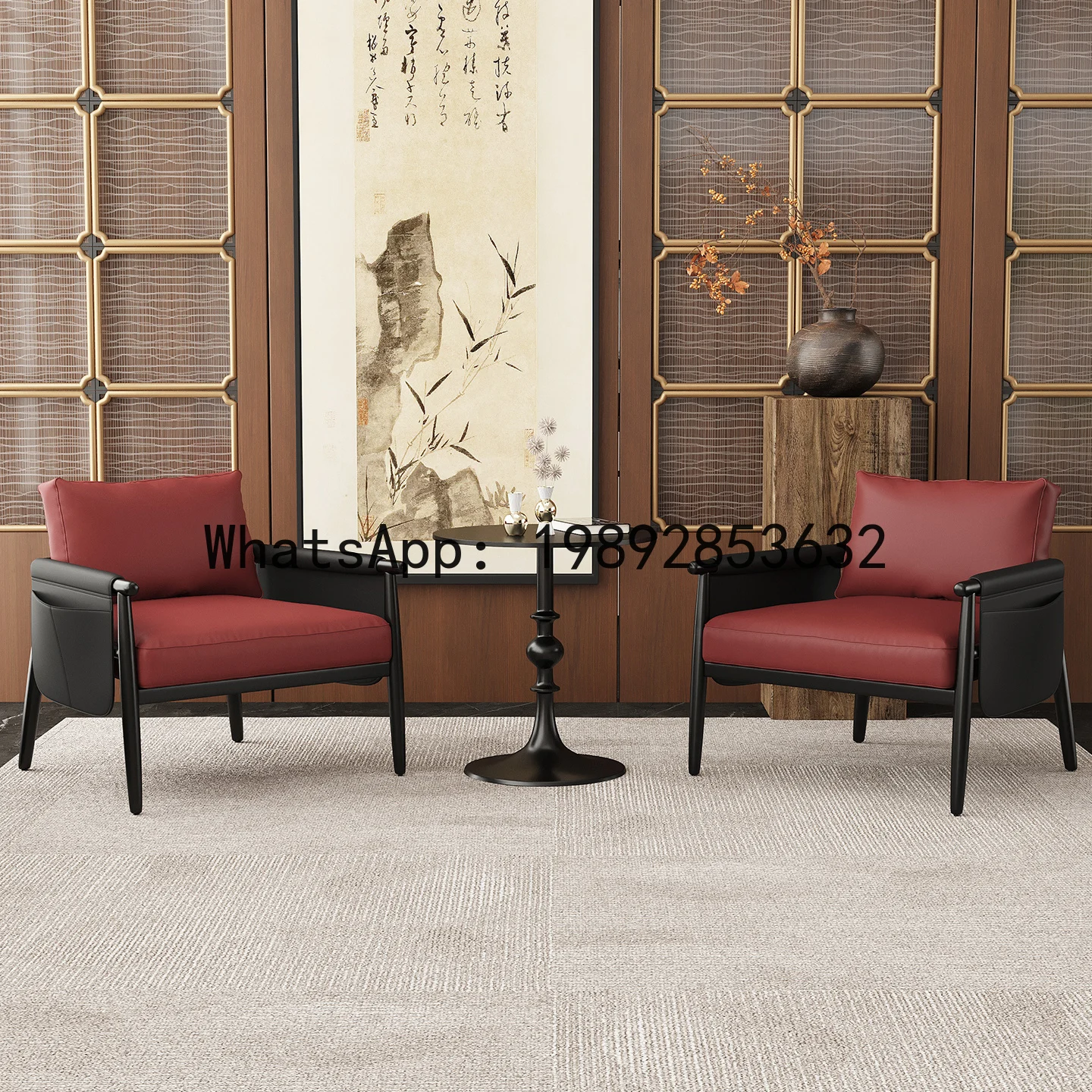 YFY Modern Light Luxury Sofa Living Room Reception Meeting Table and Chair Leisure Sofa Chair Study Bedroom Single Seat