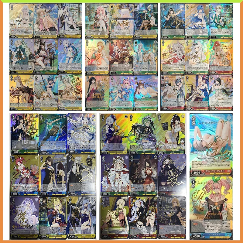 Anime Goddess Story DIY Weiss Schwarz Laser Flash Card Yuzuriha Inori Toys for boys carte da collezione regalo di compleanno di natale