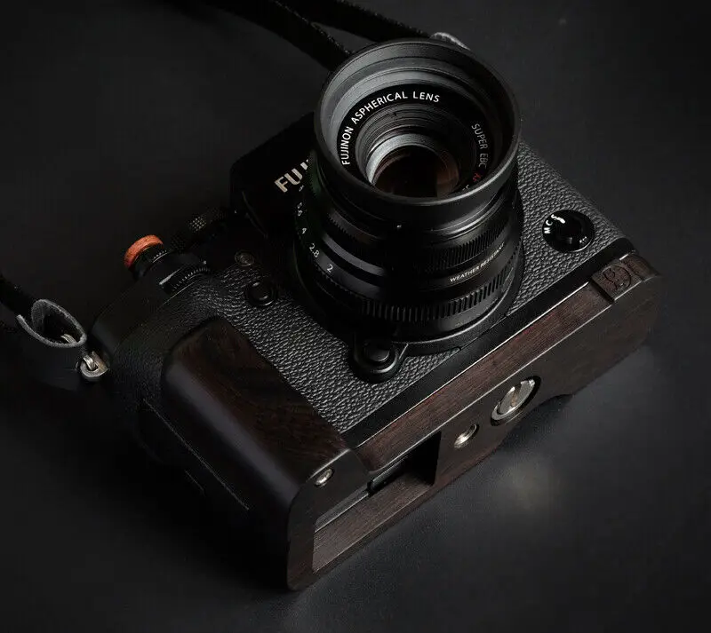 

Handmade Wooden Ebony Walnut L Hand Grip Holder for Fujifilm Fuji X-T3 XT3 Camera