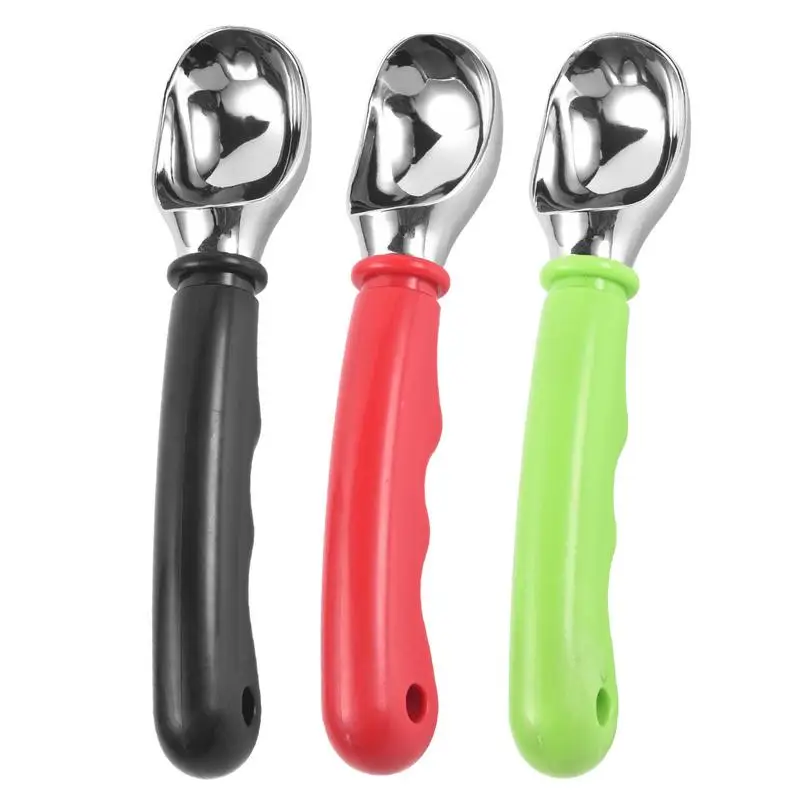 Anti-Freeze Stainless Steel Ice Cream Scoop Dishwasher Safe Cookie Scoop Heavy Duty Polished Multifunctional Icecream Scoop