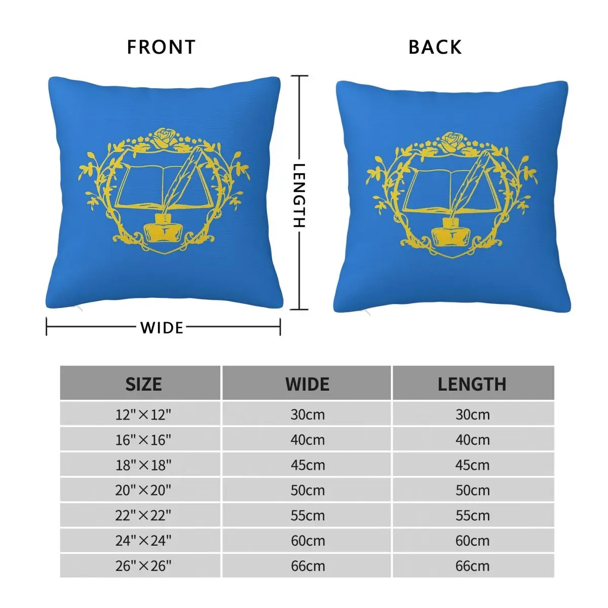 Myne Crest Ascendance Of A Bookworm Square Pillowcase Polyester Linen Velvet Pattern Decorative Throw Pillow Cushion Cover 18