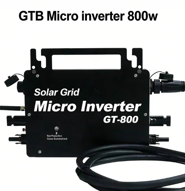 800W Single Phase Grid Tie Micro Inverter 25-55V Input 230V Output 96% Efficiency Balcony Solar Power Plant Equipment