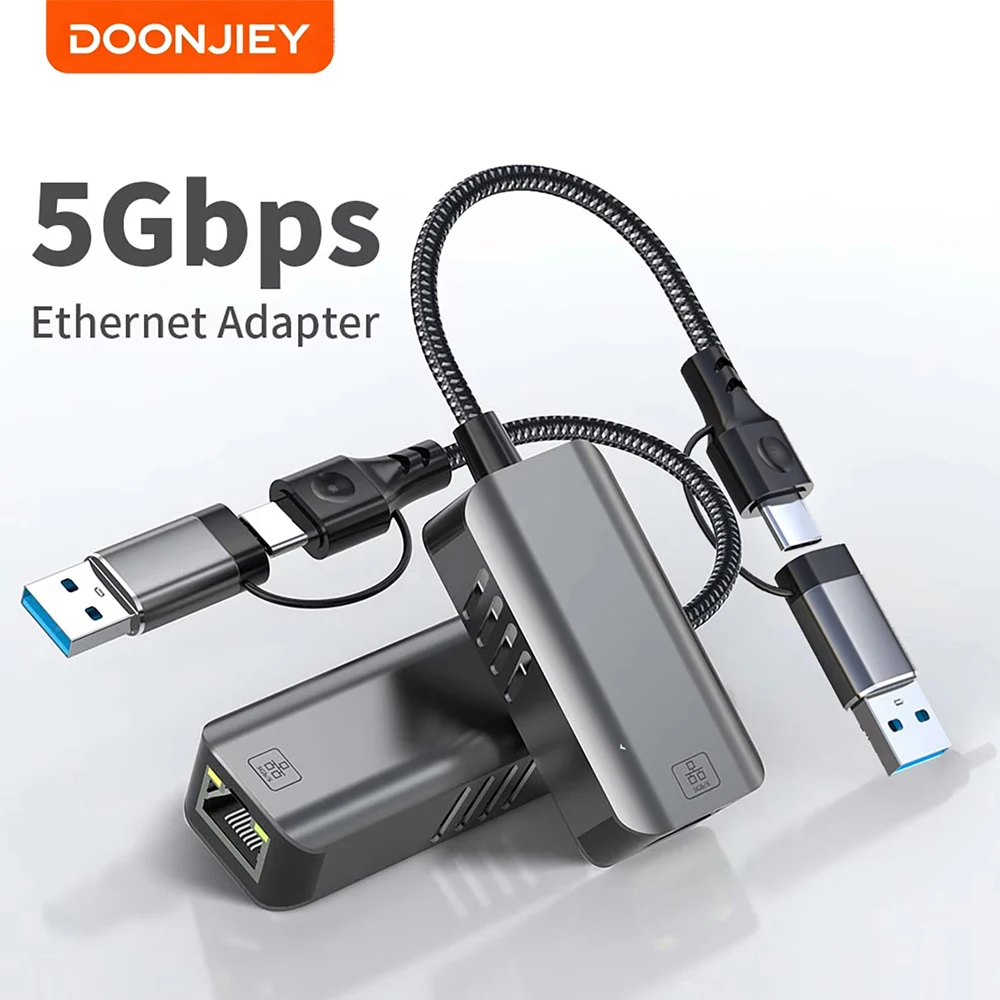 doonjiey-5000mbps-usb-ネットワークカード-5gbps-高速有線アダプター-usb30-type-c-から-rj45-イーサネットコンバーターハブ-macbook-用