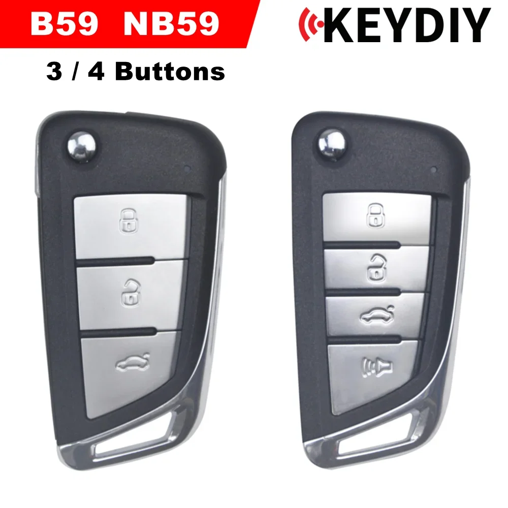 KEYDIY KD B59 NB59 Universal Flip Car Remote Key used with KD900/KD MINI/KD MAX Programmer