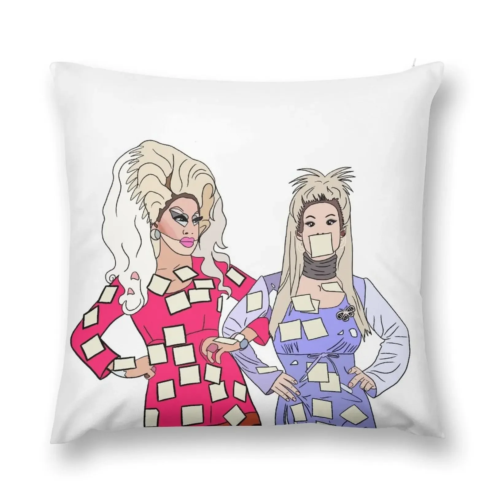 Katya and trixie Pop art 2.0 Throw Pillow Cushion Cover For Sofa covers for pillows Decorative Cover For Living Room pillow