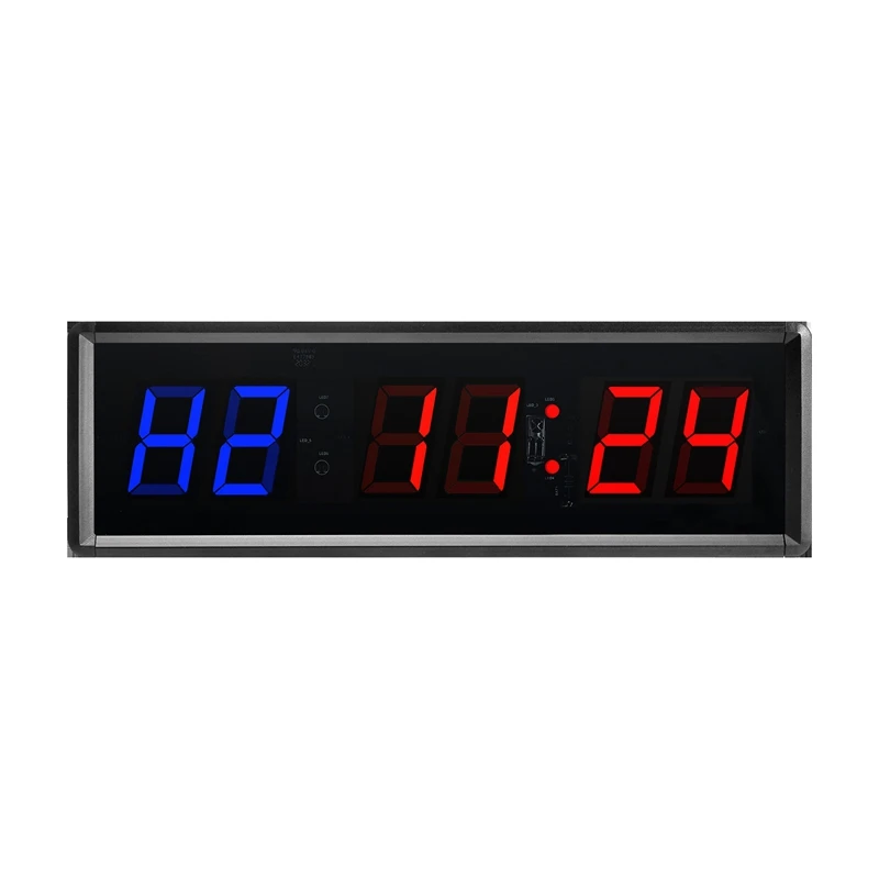 With Remote LED Interval Timer Clock Digital Countdown Clock For Home Gym Fitness -US Plug