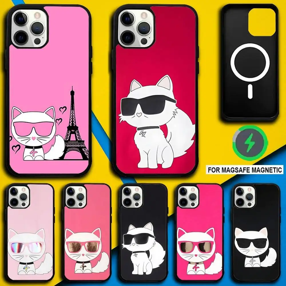 

Fashion COOL Cats Phone Case For iPhone 16,15,14,13,12,11,Pro,Max,Plus,Mini,SE4,E Magnetic Magsafe Wireless Charging