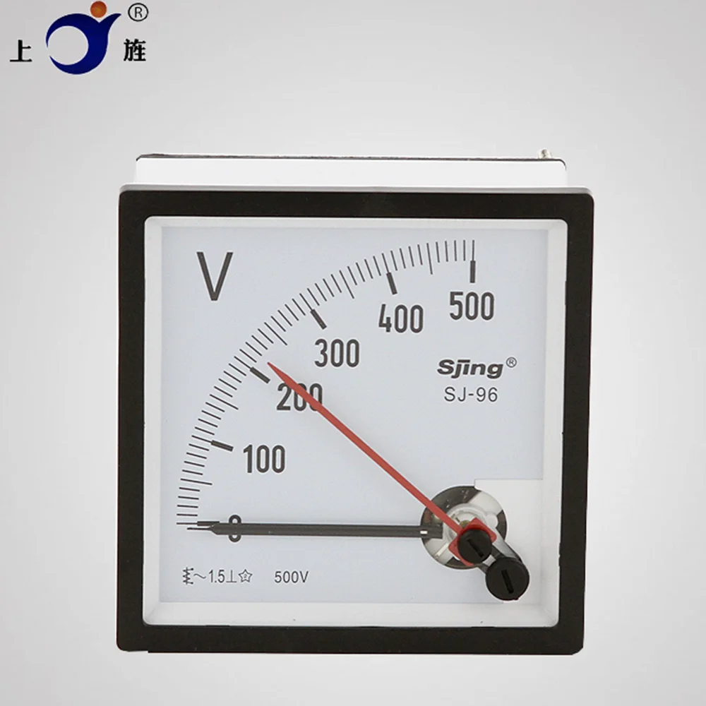 

1Pcs CP-96 SJ-96 CZ-96 Double needle AC 5V 10V 15V 20V 30V 50V 75V 100V 150V Range Analog Voltmeter Gauge Panel voltmeter