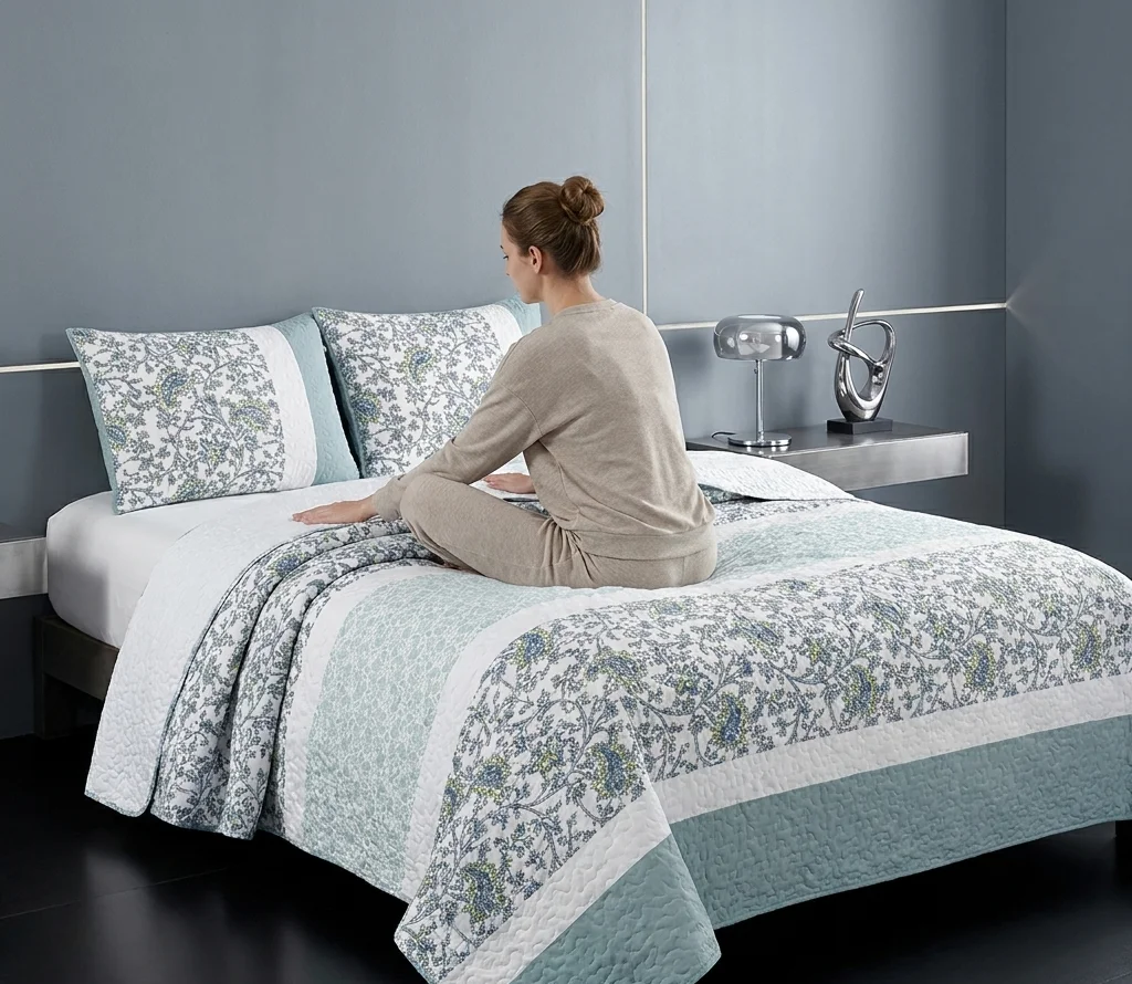 Stylish Patchwork Queen Bedspread - Brighten Your Dorm Room Decor  Soft Breathable Lightweight Cover  Machine Washable and Foldable for All Seasons Random colors