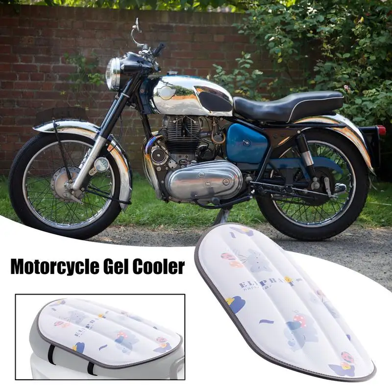 Motorcycle Seat Cooling Pad Motorcycle Seat Gel Cushion Comfortable Soft Cool Cushion Mat Portable