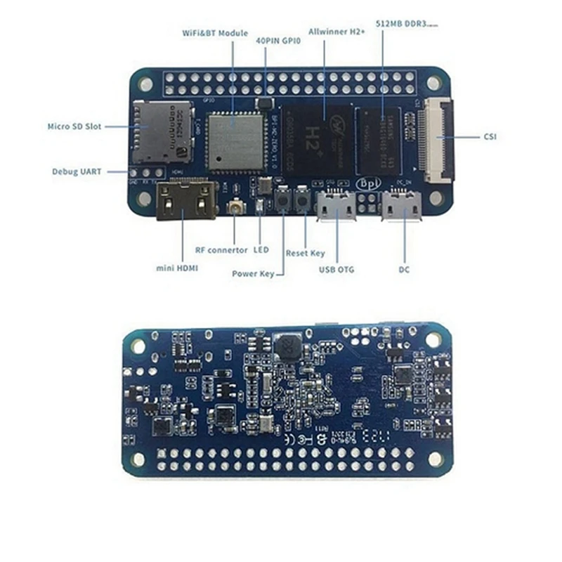 

5X New For Banana Pi M2 Zero Allwinner H3 CPU Open Source SBC Hardware Platform 1080P HD Video Output