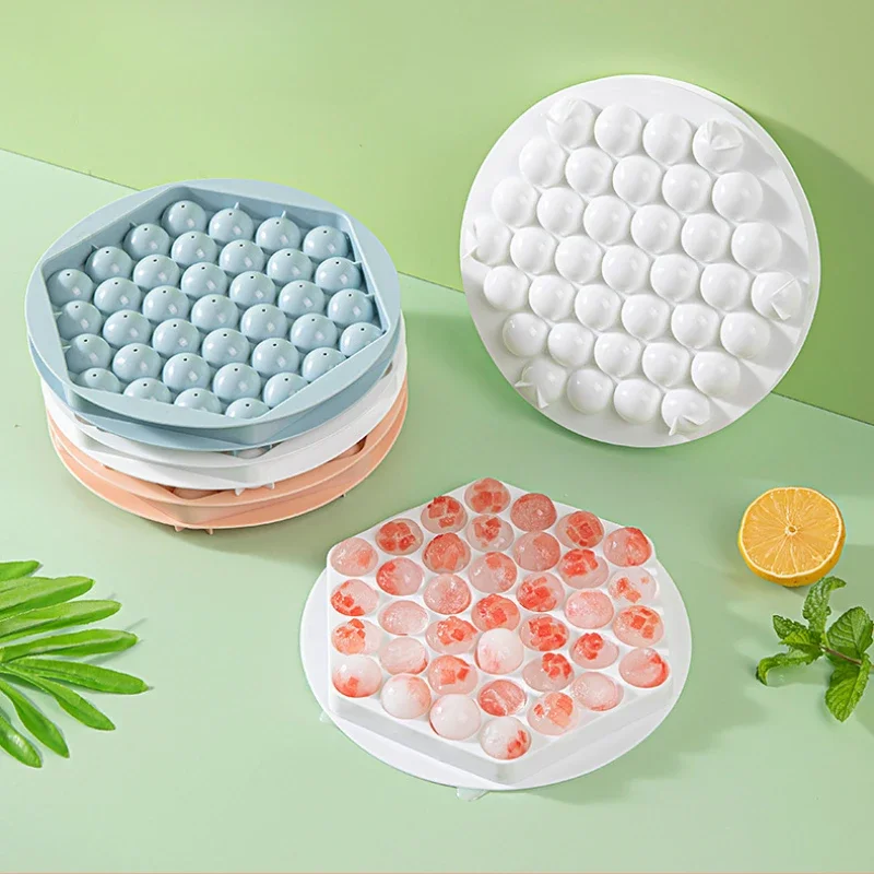 

Self Made Ice Hockey Ice Cube Mold Refrigerator Ice Box Spherical Making Lattice Creative Household Making Lattice Box Kitchen