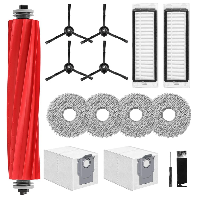 

Roller Brush, HEPA Filters Q Revo Replacement Parts Plastic Compatible For Roborock Q Revo Rbot Vacuum Cleaner