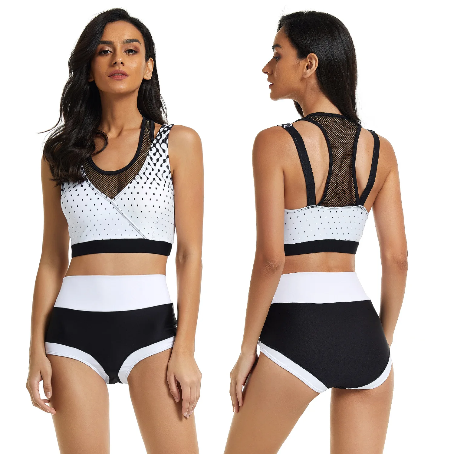 Vikionfly Cao Cấp Bikini Bộ Quần Short Áo Bơi Nữ 2021 Đệm Hoa Thể Thao Bơi Đẩy Lên Crop Top Đồ Bơi Tắm phù Hợp Với