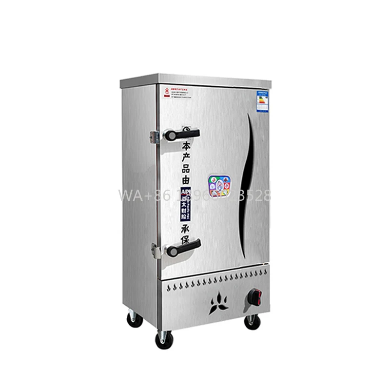 

Gas Food Steamer Cabinet for Restaurant Kitchen Commercial Rice Steamer Factory Hot Sales With Good Price Stainless Steel