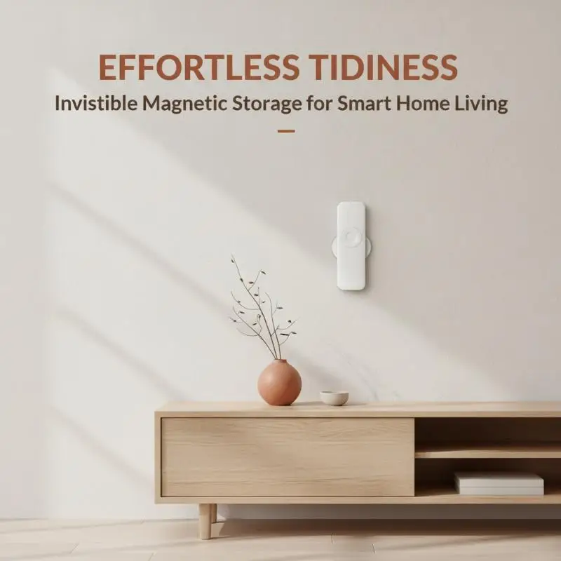 TV Air Conditioning Remote Control Magnetic Sticker Remote Control Storage Suction Magnetic Hook No-Drill Wall-Mounted Sticker