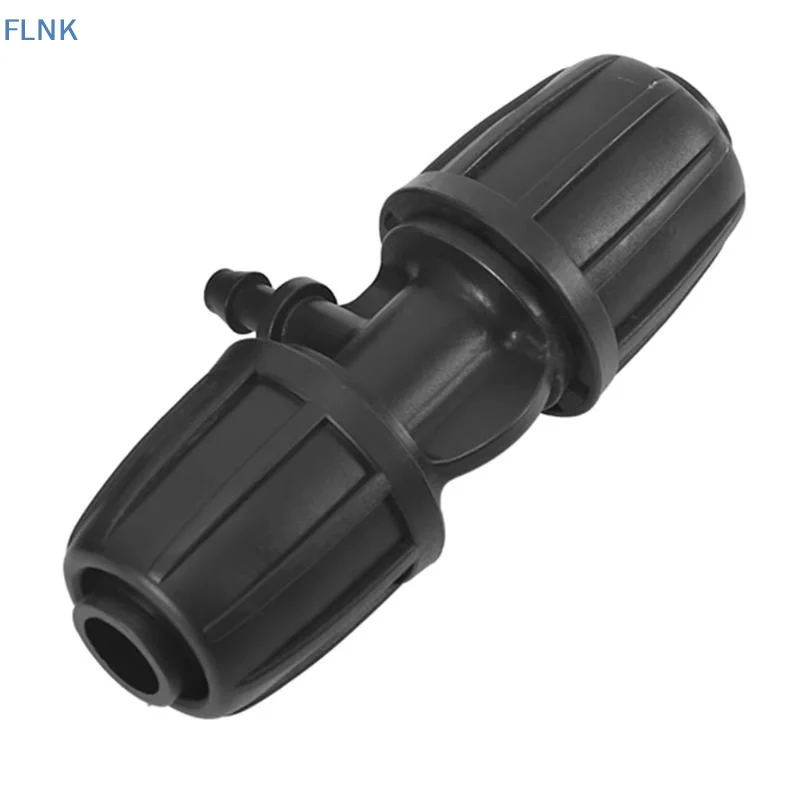 【KC】10Pcs Garden Barbed Tee Connector 16mm to 4/7 Secure Lock for Small Farm Lawn Grass Watering Irrigation
