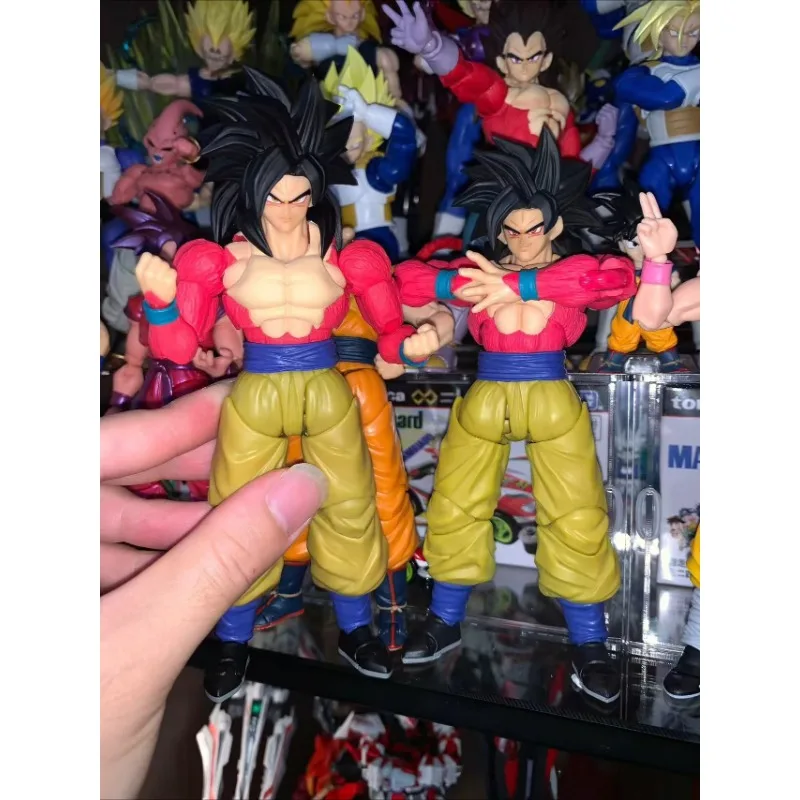 Demoniacal Fit Goku Super Saiyan 4-actiefiguren Model Speelgoed Anime Dragon Ball Desktop Ornament Kamerdecoratie Collectie Cadeau