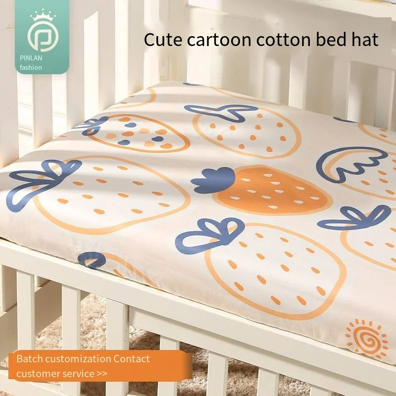 85*50*5cm Newborns Baby Fitted Sheet Crib Bed Cover Fitted Bassinet Sheets Mattress Cover Cradles Removable Bedding 140*70*5cm