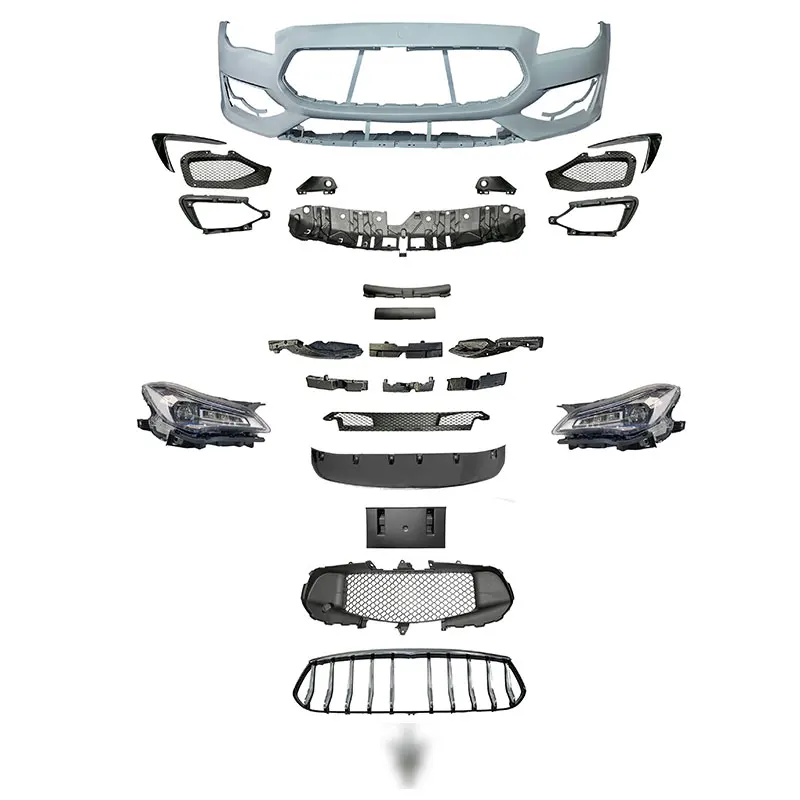 Hot Sale Auto Body Kits Spare Parts Car Front Bumper for Maseratiquattroporte Trofeo Smooth Tesla Model 3   Kit