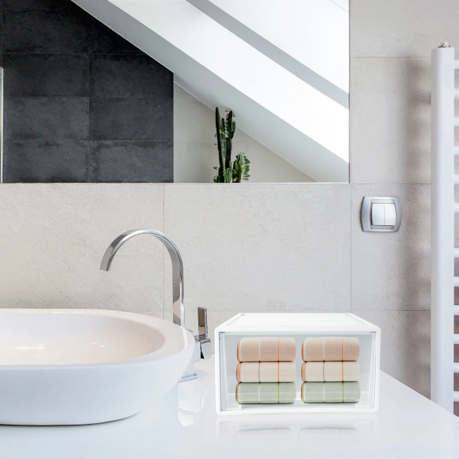 

1Pcs Home Storage Box Wearresistant Sealed Organizer for Clothes Books Sundries Storage Box Sundries Container Clothes Organizer