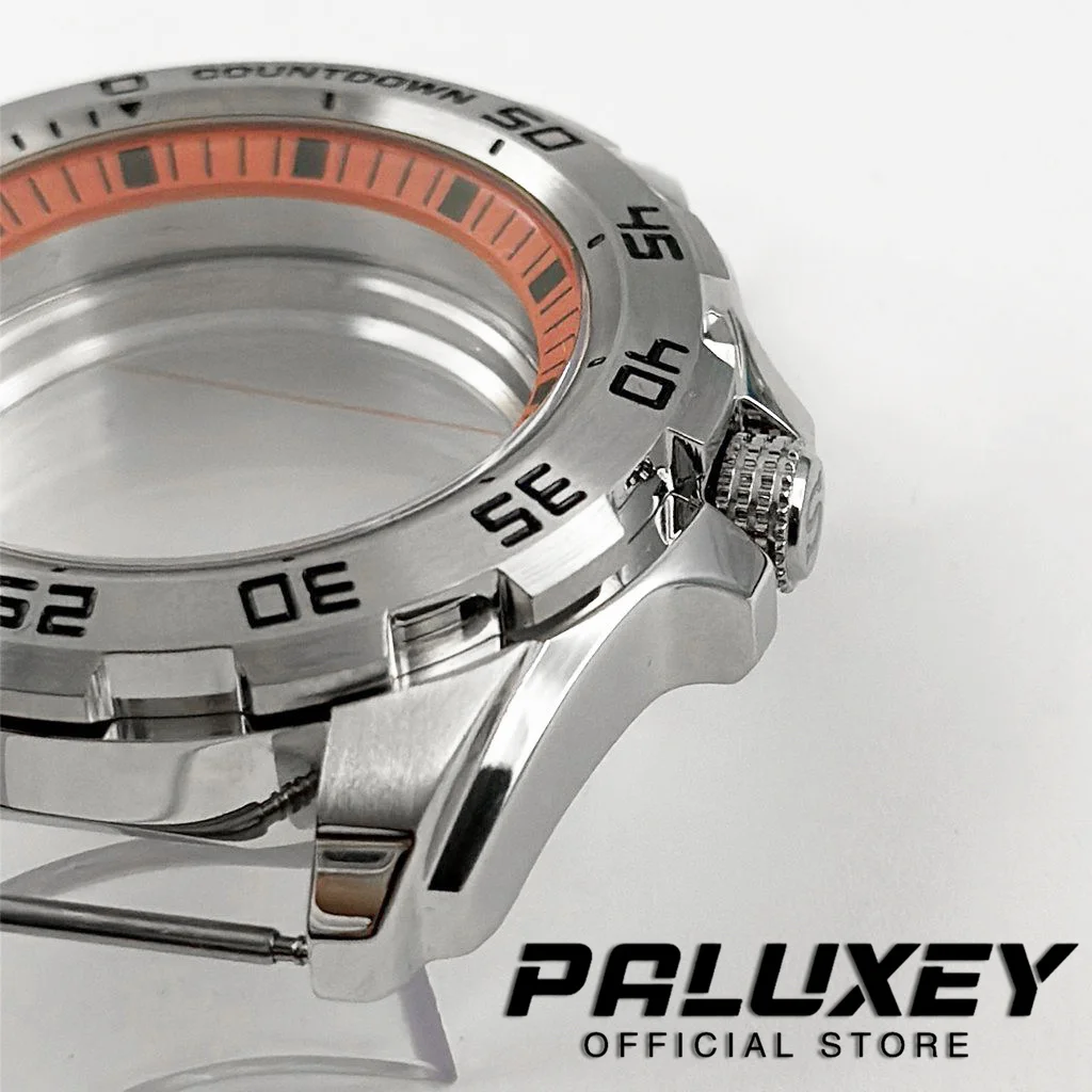 44MM NH34 NH35 NH36 NH38 NH70 NH72 Orange Ring Mechanical Case Modified Watch Case Accessories Precision