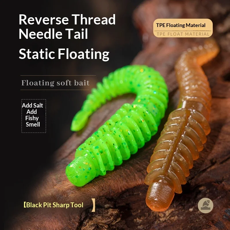 

For fishing use Reverse thread needle-tail soft bait, lure artificial bait, carp fishing fishing lures swimbait