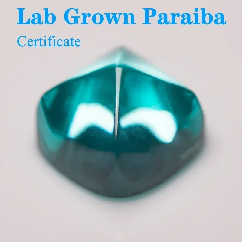 

Top Lab Grown Paraiba Sugar Tower Shape VVS1 Selectable AGL Certificate Gemstone Charms Diy Advanced Jewelry Making Materials