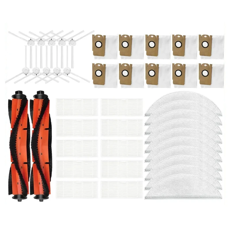 

Main Side Brush Hepa Filter Mop Cloths Dust Bag Vacuum Cleaner Accessories As Shown For Lydsto R5 Vacuum Cleaner