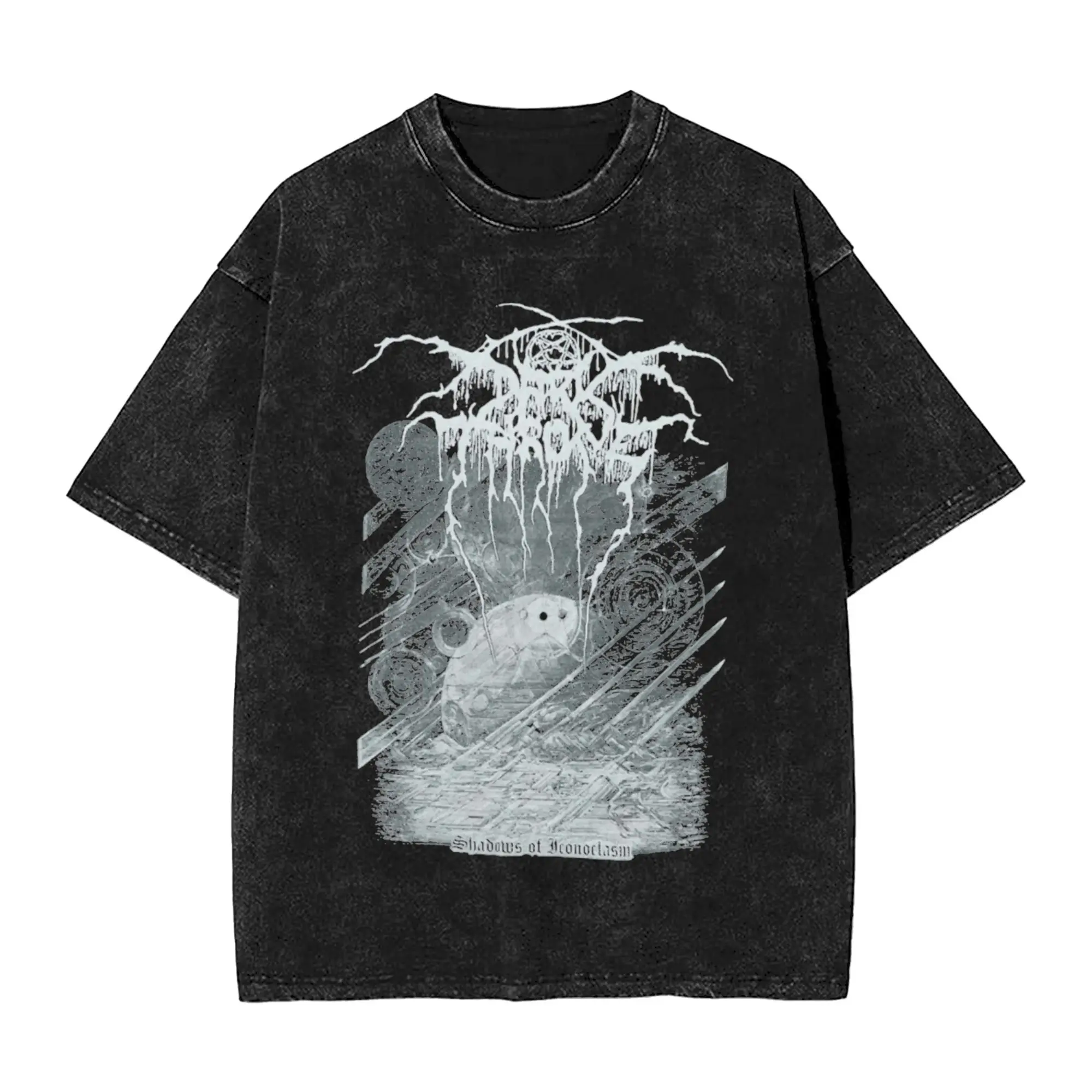 

Футболка Darkthrone Transilvanian To Set Me Dark Throne с коротким рукавом Y2K, забавные топы, летняя повседневная одежда большого размера с круглым вырезом