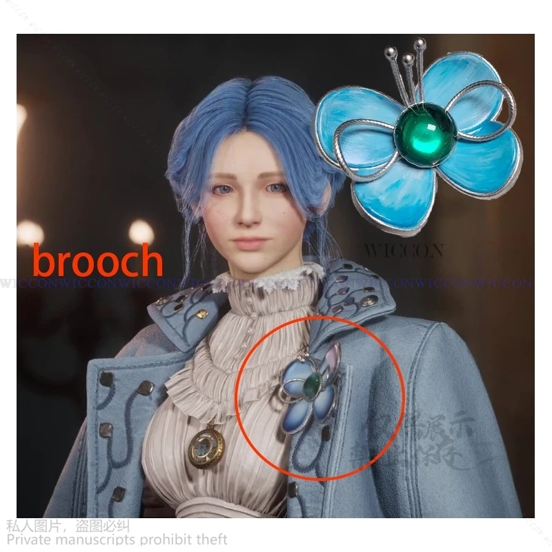 Gra Lies Of P Cosplay Antonia Chest Accessory Roleplaying Brooch Butterfly 3d Printed Cos Props Anime Lies Of P Antonia Brooch