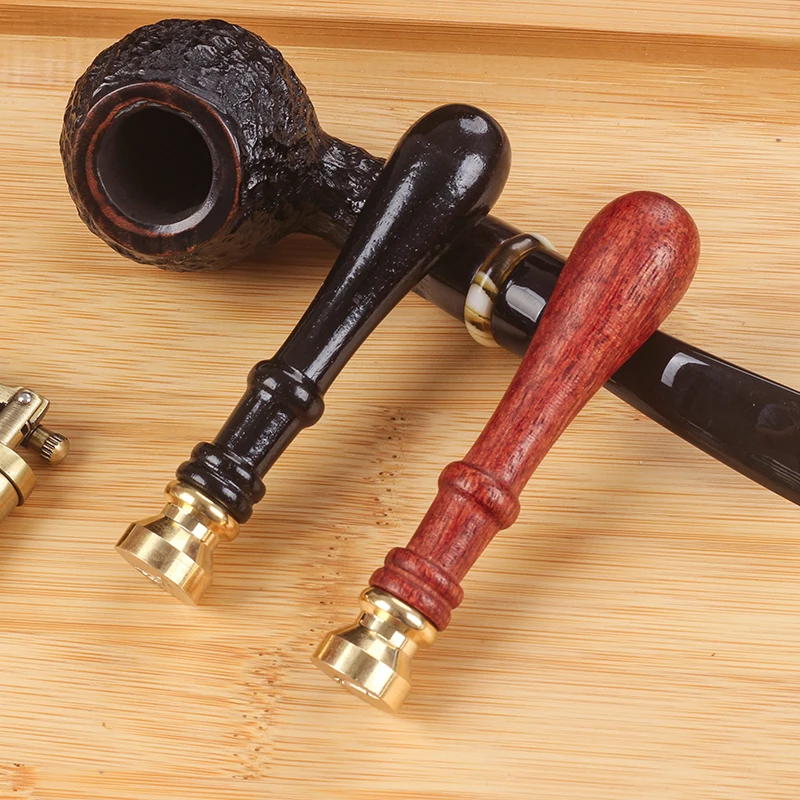 Luxury Wood Tobacco Pipe Tamper Smoking Pipe Tools Tobacco Pipe Metal Tamper Smoking Accessories Cleaner