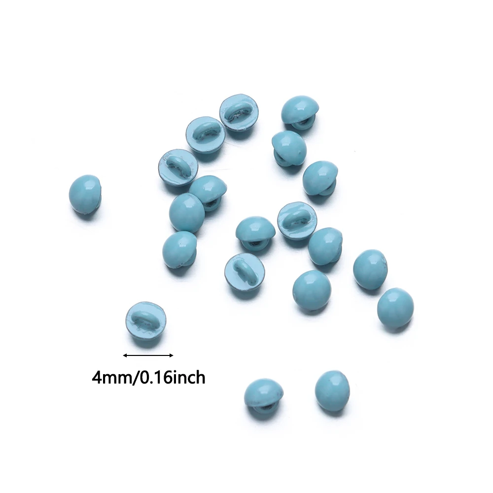 20pcs High Quality Shoes Sewing Accessories DIY Doll Mushroom Buttons Belt Buckles Ultra-small Buckle 1/6 Dolls Clothing