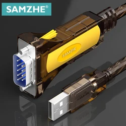 SAMZHE USB 2.0 to Serial RS-232 DB9 9Pin Adapter Converter Cable FTDI Chipset Length 1.5M USB TO RS232 SUPPORT WIN10