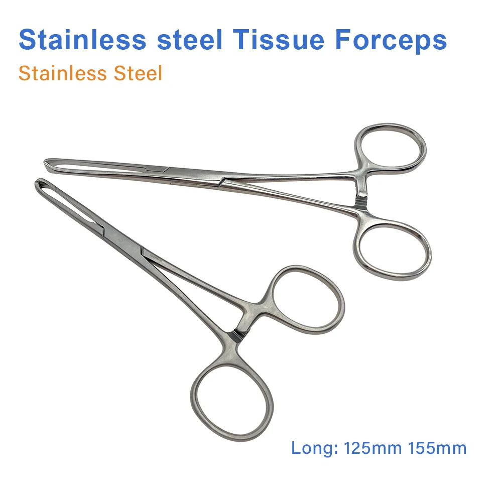 1pcs Stainless steel tissue forceps extraction forceps  soft tissue forceps Alice pliers Orthopedic Pet Instrument