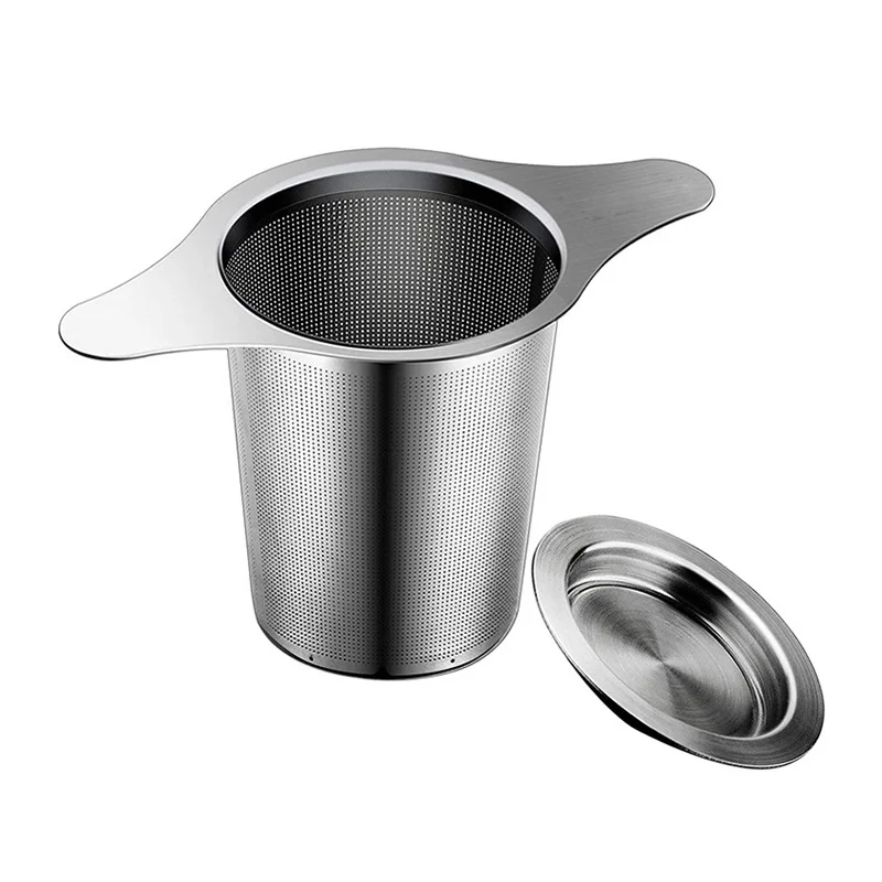 Infuseur à thé avec poignée, diffuseur de thé en acier inoxydable, filtres à mailles fines, tasses à théières suspendues pour raconter le thé en vrac