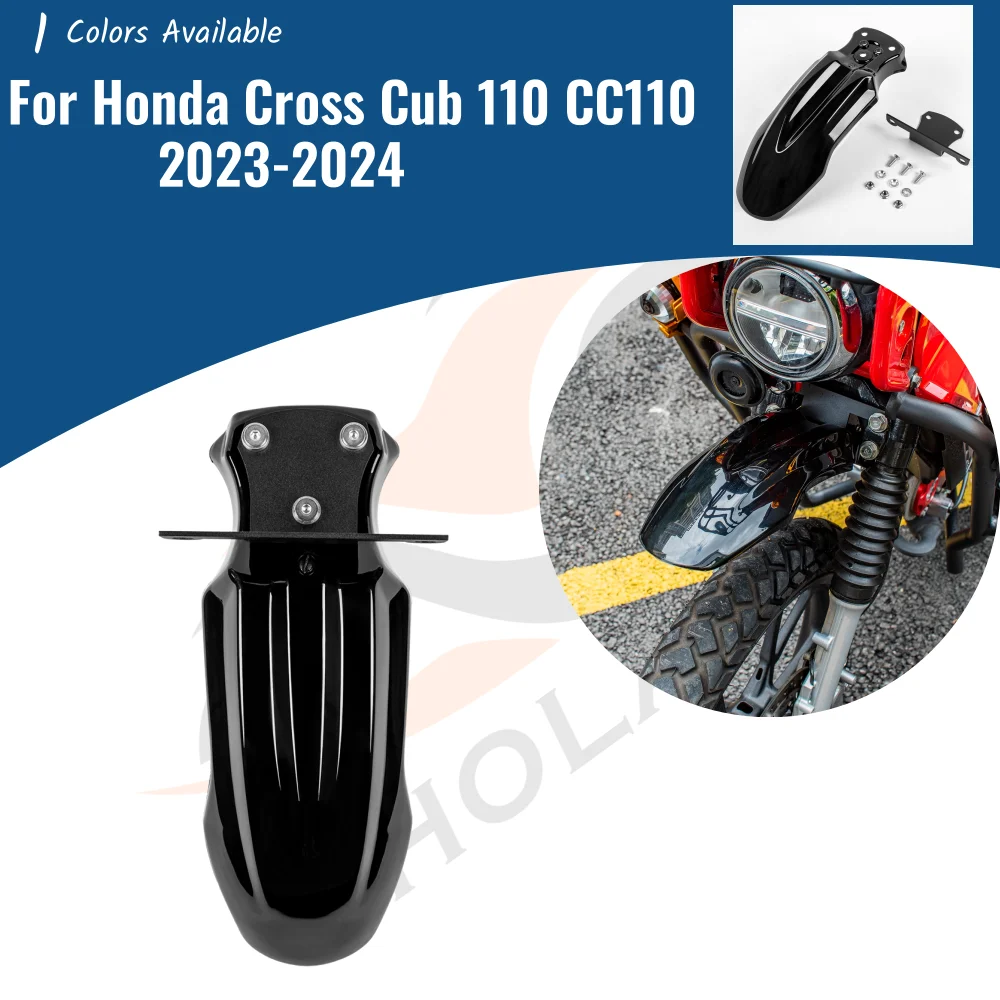 

For Honda Cross Cub 110 2023 2024 Motorcycle Fender Front Mudguard Splash Guard Protector Cover CC110 Accessories