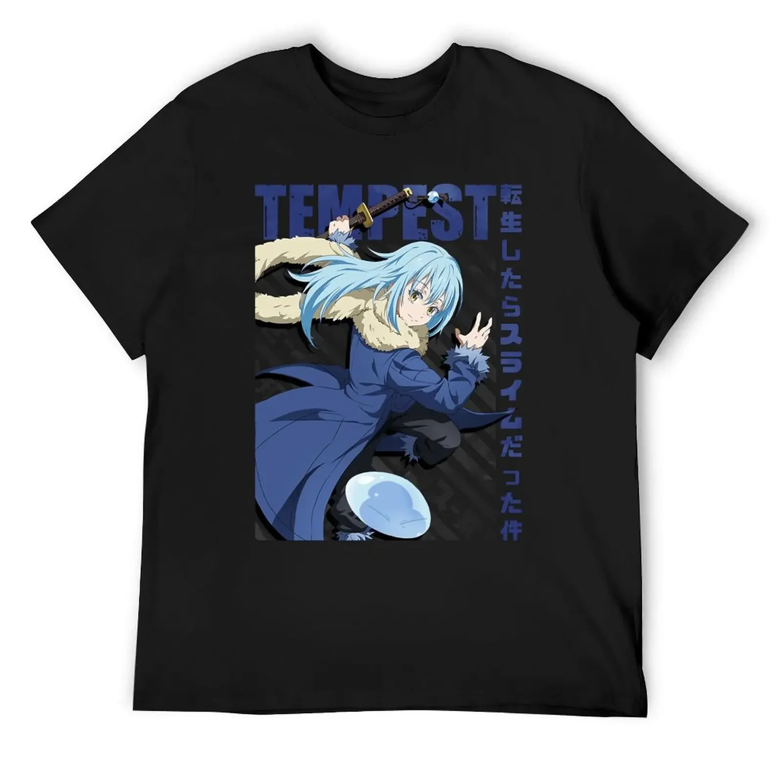 Attractive Strong Poetic Tensura - Rimuru Tempest Cute Fan T-Shirt man clothes sublime blue archive mens graphic t-shirts pack