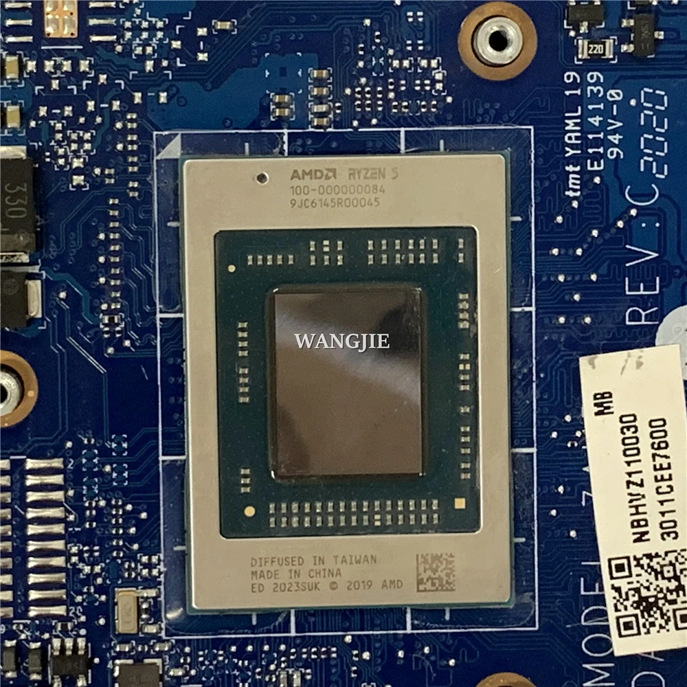 Placa-mãe do portátil para Acer Aspier 5, A515-45, 100% totalmente testado, NBHVZ11003, R5-4500U, 8G RAM, DAZAURMB8C0