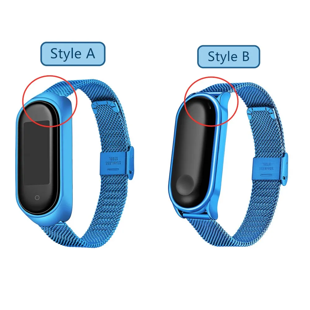 Metal Strap for Xiaomi Mi Band 6 5 4 Wristband Sport Bracelet for Miband 6 5 4 3 Replacement Breathable Strap for Miband 6 5 4 3