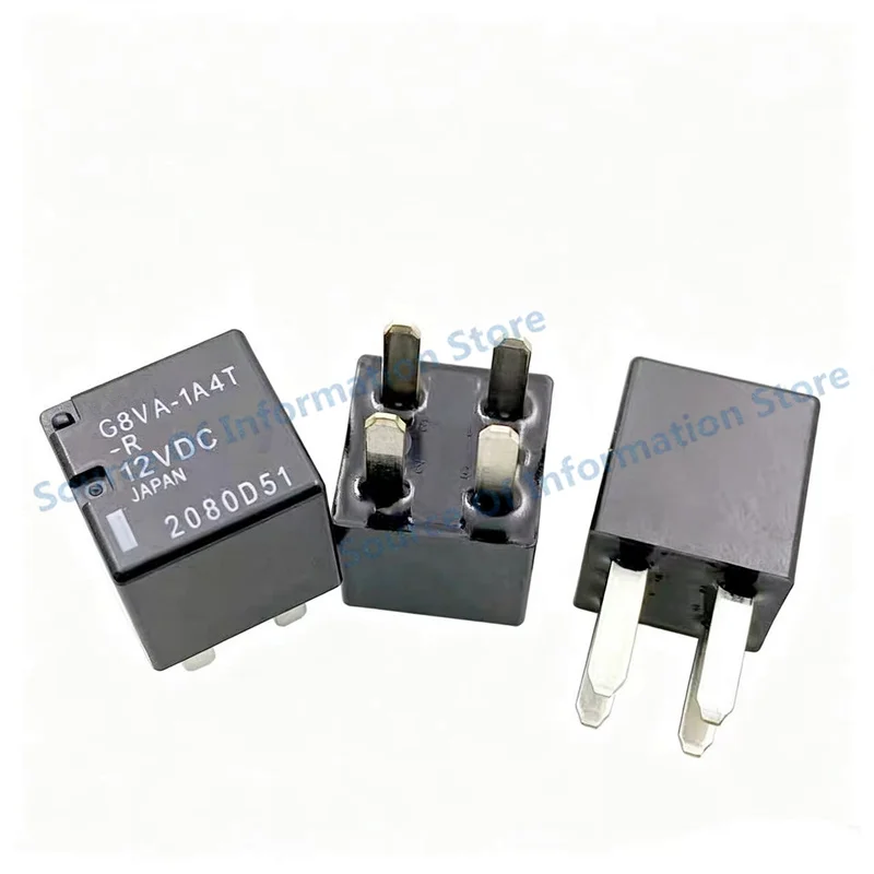 5Pcs G8VA-1A4T-R 12VDC Automotive Relay - 15A SPST-NO 4-Pin Micro Relay