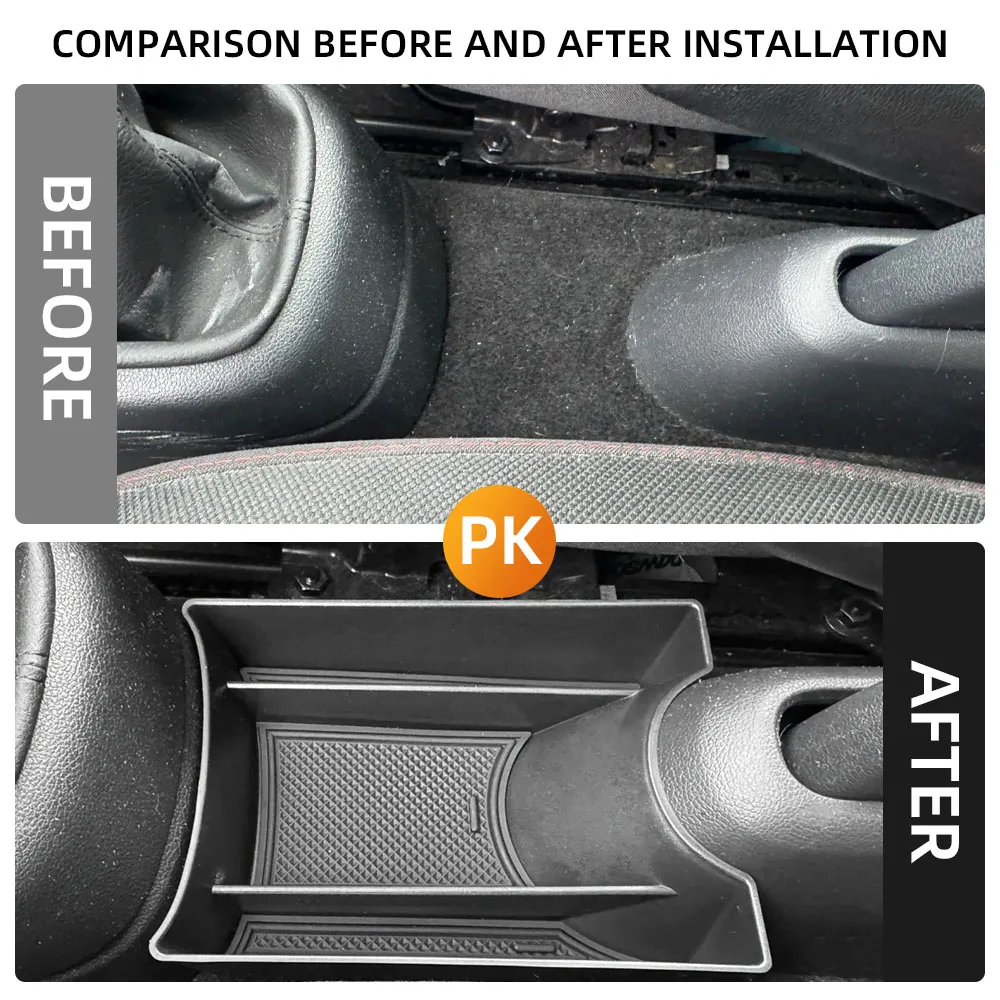 Para volkswagen vw up 2013-2021 console central do carro caixa de armazenamento de apoio de braço organizador de carro recipiente de estiva acessórios interiores