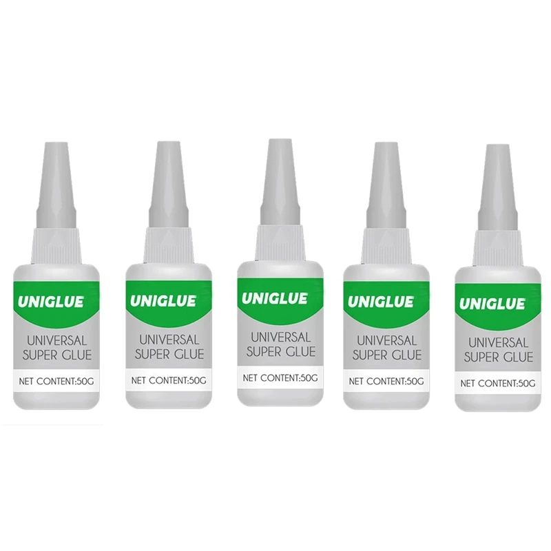 

5X Uniglue Universal Super Glue Strong Plastic Glue For Resin Ceramic Metal Glass