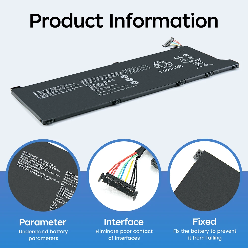 BGBT HB4692Z9ECW-41 Laptop Battery For Huawei MateBook D 14 NBL-WAP9R WAP9H WAH9 WAH9P WAQ9R WAQ9RP 15.28V 56Wh