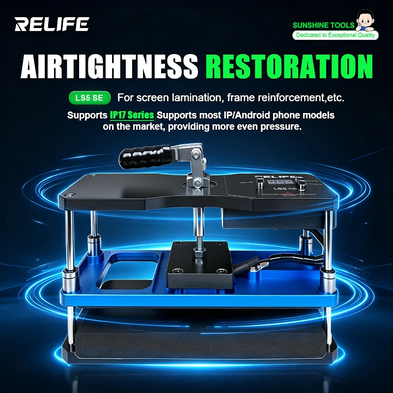 RELIFE  LS5 SE Bidirectional Heating and holding Pressure Palform For Screen Lamination, Frame Reinforcement Repair tools