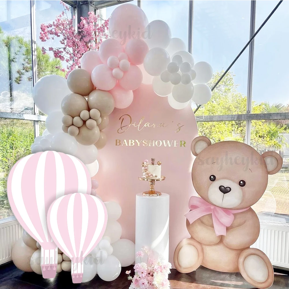 24/36/48Inch Teddy Bear Cutouts Cardboard Party Decorations DIY Gender Reveal Baby Shower Birthday Party Background Photo Props