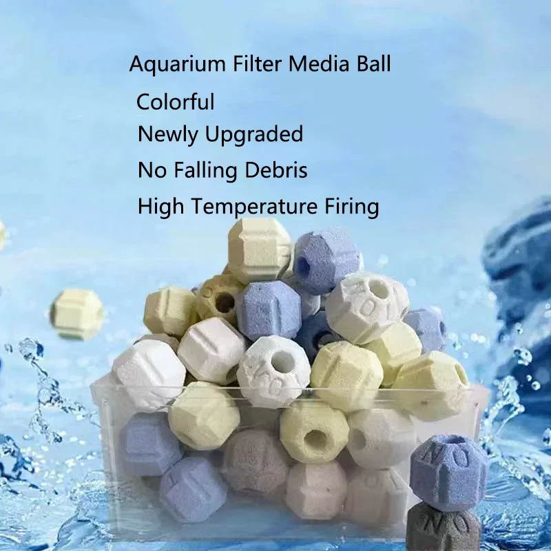 200/300/500/1000g nano aquário tanque de peixes filtro mídia partículas ocas bola biológica bio filtro para acessórios do aquário novo