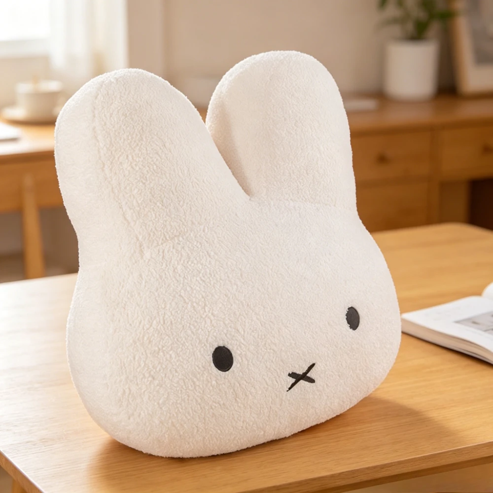 

HOT Selling Miffy Black eyes Cute Doll Plush Toy Kawaii Bed Pillow soft comfortable Sofa Cushion Pillow Gift toys for children