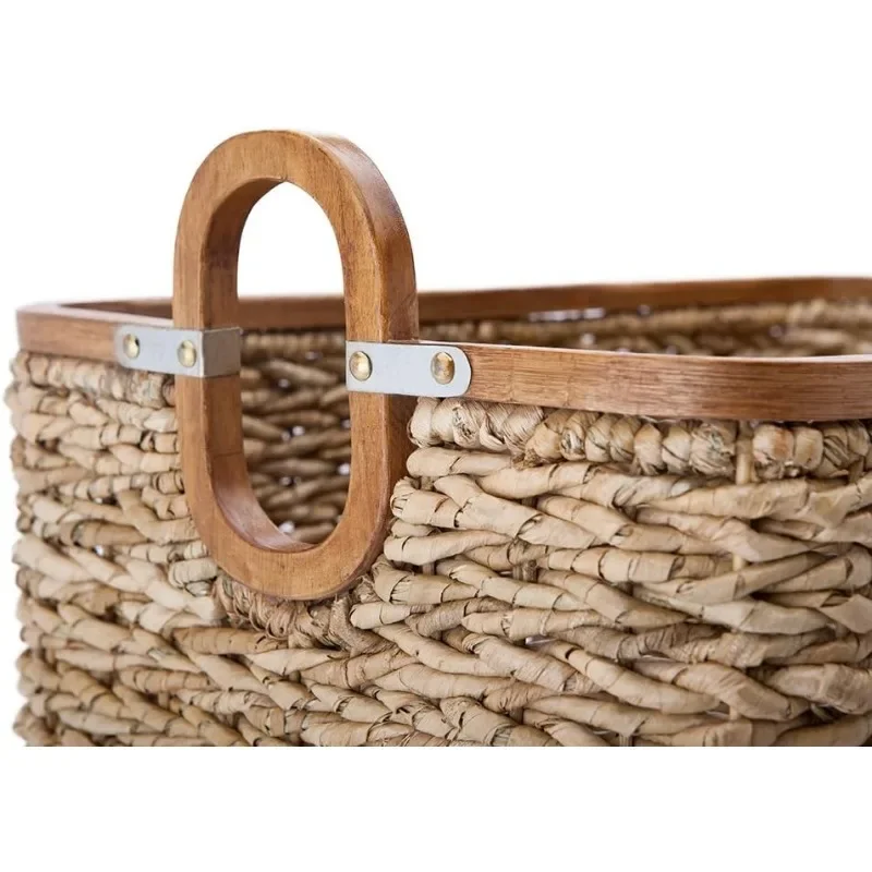 Anson-armazenamento cesta, marrom, marrom