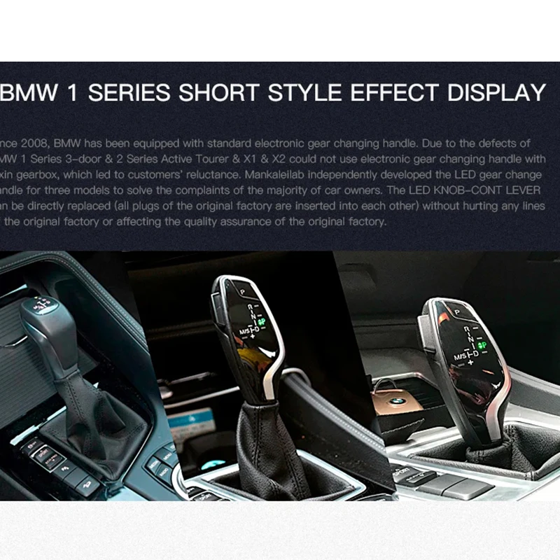 Gear Shift Knob With Led Light  Electronic Shift Lever For 1 2 X1 series F48 F49 F45 F46 Car Gear Knob